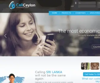 Callceylon.co.uk(Cheap Calls to Sri Lanka) Screenshot