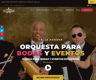 Callehabana.es(Orquesta para Bodas) Screenshot