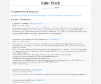 Callercheck.org(Reverse phone engine) Screenshot