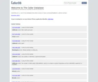 Callerdb.com(The Caller Database) Screenshot