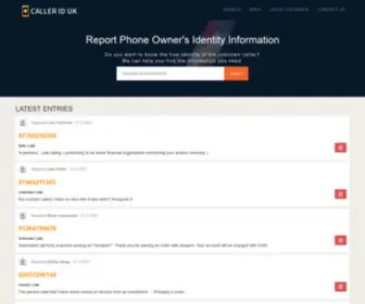 Calleriduk.uk(Free Caller ID) Screenshot