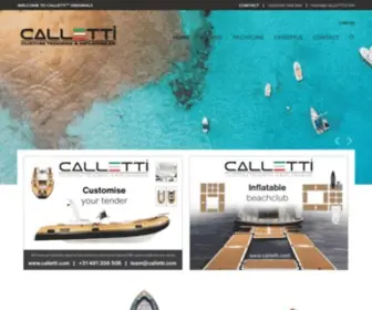 Calletti.com(Custom Tenders & Inflatables) Screenshot