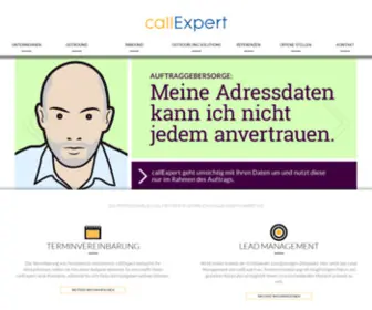 Callexpert.ch(Unternehmen Home callExpert) Screenshot