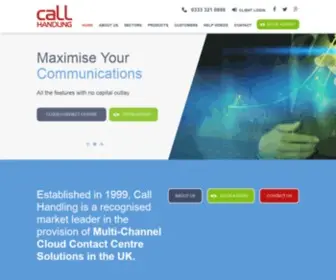 Callhandling.co.uk(Omni-Channel Cloud Contact Centre Software) Screenshot