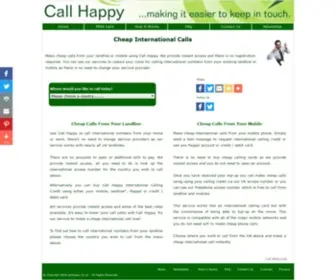 Callhappy.co.uk(Cheap International Calls) Screenshot
