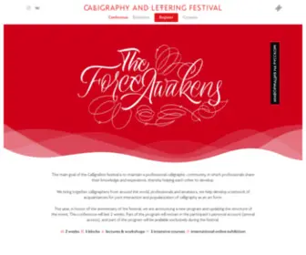 Calligrafest.com(Calligraphy and lettering festival in St) Screenshot