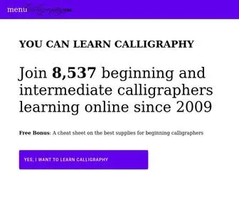 Calligraphy.org(Online Calligraphy Classes) Screenshot