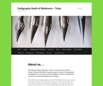 Calligraphytulsa.com(Founded in 1979) Screenshot