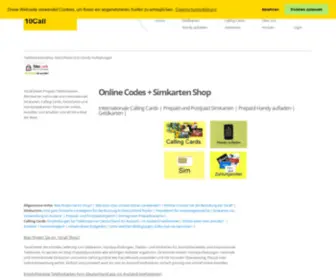 Calling-Cards-Prepaid-Telefonkarten-Online.de(Online bestellen) Screenshot