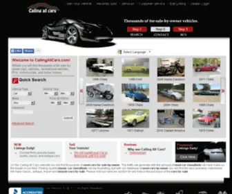 Callingallcars.com(Used Cars for Sale by Owner) Screenshot