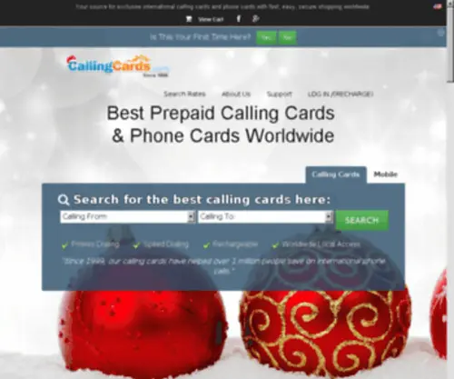 Callingbanners.com(Calling Card) Screenshot