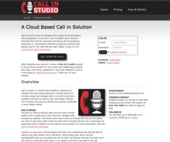 Callinstudio.com(Call in Studio) Screenshot