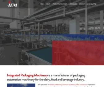 Callipm.com(Integrated Packaging Machinery) Screenshot