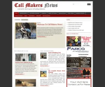 Callmakersnews.com(Call Makers News Duck Calls) Screenshot