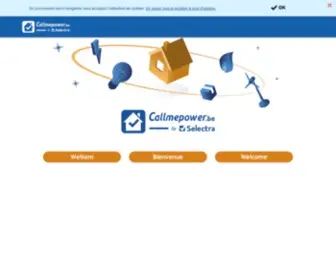 Callmepower.be(Compare energy and telecom providers in Belgium) Screenshot