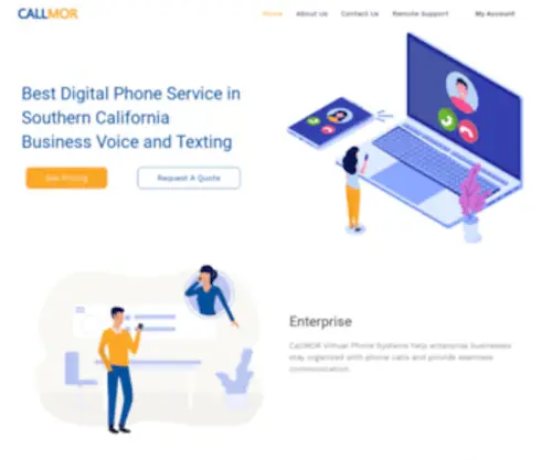 Callmor.com(CallMor Virtual Phone System) Screenshot