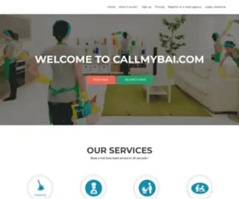 Callmybai.com(Find full time Maid or bai for Cleaning) Screenshot