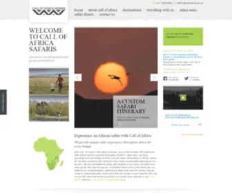 Callofafrica.co.za(Call of Africa Safaris) Screenshot