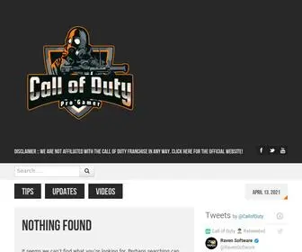 Callofdutyprogamer.com(Call of Duty Pro Gamer) Screenshot