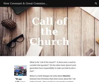 Callofthechurch.com(New Covenant & Great Commission) Screenshot