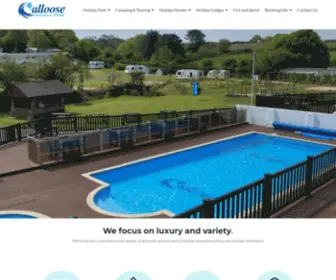 Calloose.co.uk(A family holiday park near St Ives) Screenshot