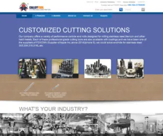 Calloytool.com(Stainless steel End mill bit) Screenshot