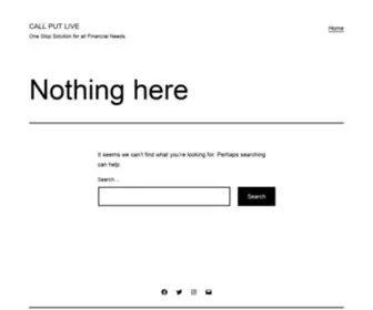 Callputlive.com(One Stop Solution for all Financial Needs) Screenshot