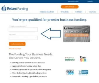 Callreliant.com(Business loan) Screenshot