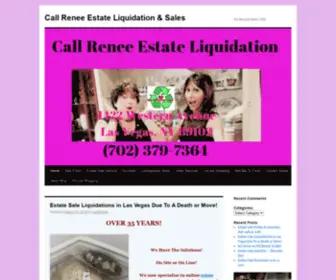 Callreneeestateliquidation.com(Call Renee Estate Liquidation & Sales) Screenshot