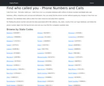 Calls-From.com(Phone Number and Calls) Screenshot