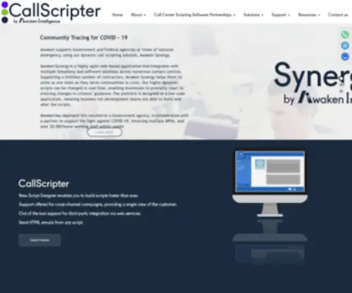 Callscripter.com(Contact Centre Scripting Software Solutions) Screenshot