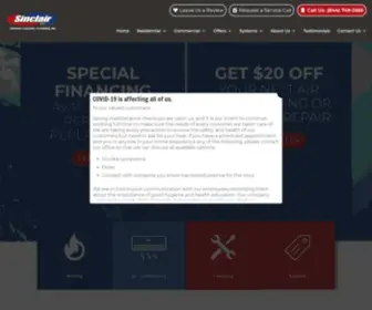 Callsinclair.com(Sinclair Heating) Screenshot