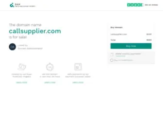 Callsupplier.com(The premium domain name) Screenshot
