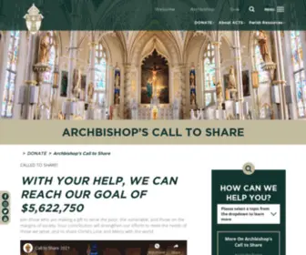 Calltoshare.org(Archbishop’s Call to Share) Screenshot