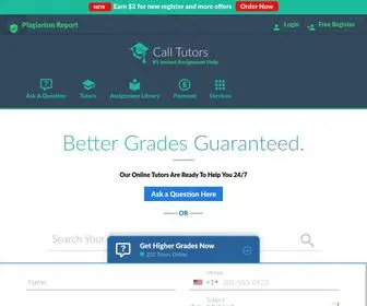 Calltutors.com(Call Tutors) Screenshot