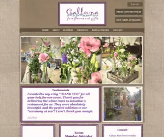 Callunafineflowers.com(Calluna Fine Flowers and Gifts) Screenshot