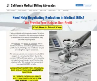 Calmba.org(California Medical Billing Advocates) Screenshot