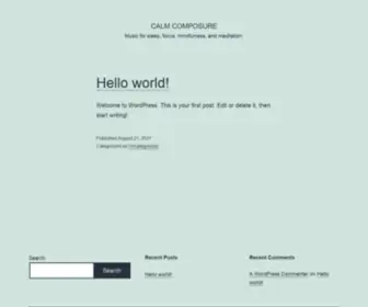 Calmcomposure.com(Music for sleep) Screenshot
