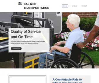 Calmedtransportation.com(CAL MED TRANSPORTATION in El Cajon) Screenshot