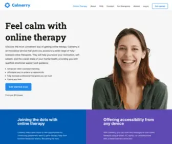 Calmerry.com(Talk to Therapists Now with Calmerry) Screenshot