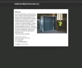 Calmetalfab.com(California Metal Fabrication Inc) Screenshot