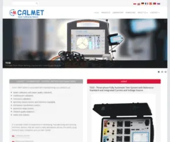 Calmet.com.pl(Calibrators, testers, analysers) Screenshot