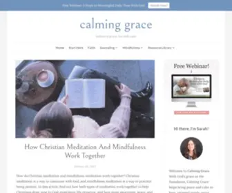 Calminggrace.com(Calming Grace) Screenshot