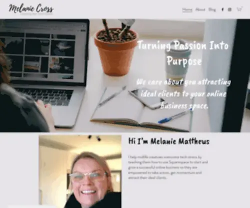 Calmingthetechdown.com(Melanie Cross) Screenshot