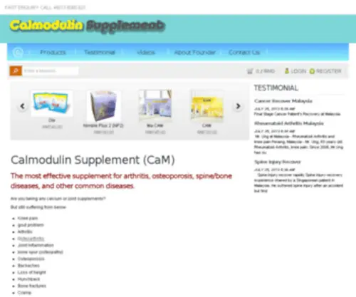 Calmodulinsupplement.com(Calmodulin Supplement) Screenshot