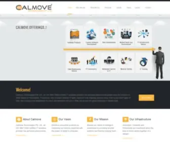 Calmove.com(Calmove Technologies is specialized in Software Development (Products & Projects)) Screenshot