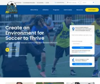 Calnorth.org(Official Site of Cal North Soccer) Screenshot