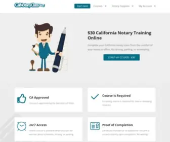 Calnotaryclass.com($35 California Notary Class) Screenshot