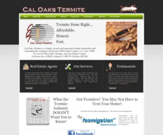 Caloakstermite.com(Cal Oaks Termite Inspection) Screenshot