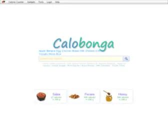 Calobonga.com(Calobonga Calorie Counter) Screenshot